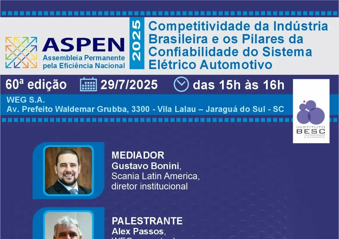 60ª ASPEN – Competitividade da Indústria Brasileira e os Pilares da Confiabilidade do Sistema Elétrico Automotivo