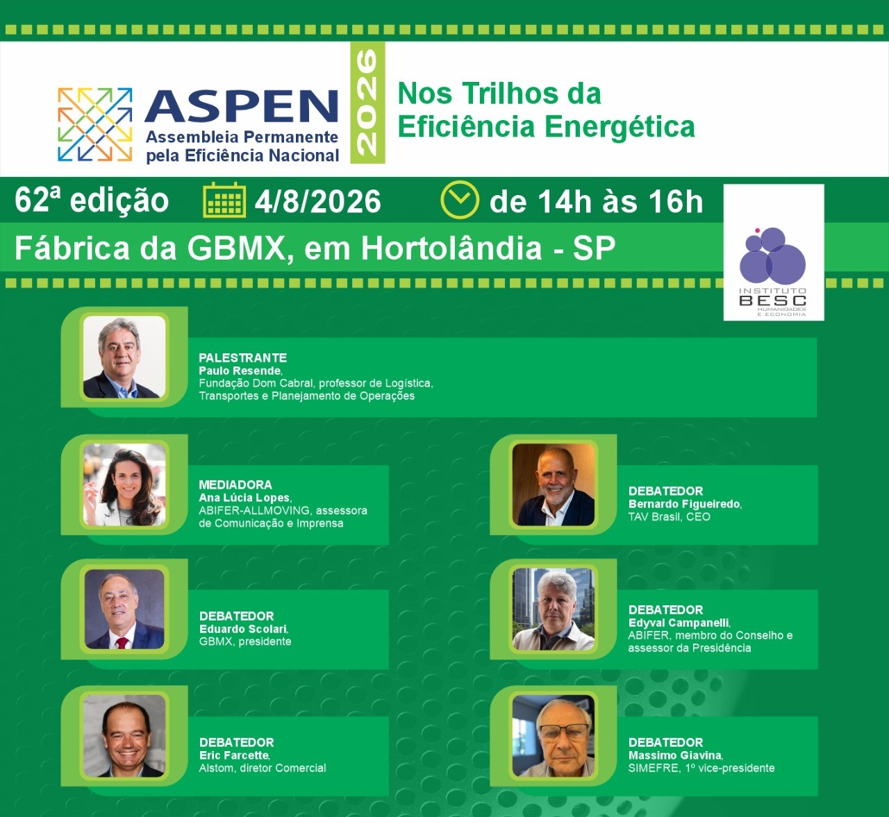 62ª ASPEN – Nos Trilhos da Eficiência Energética